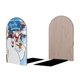 thumbnail image 2 of Frosty el Muñeco de Nieve Sujetalibros decorativos temáticos, tope para estantería con base antideslizante, uso dual para hogar y oficina - 2 piezas, 2 of 6