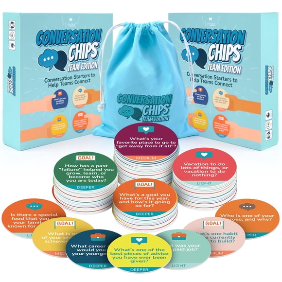 Juego para integración de equipos T MARIE Chips de conversación, paquete de 2