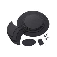 Magideal - Juego De Amortiguadores De Tambor De 10 Piezas, Juego De Almohadillas De Práctica De Tambor, Accesorios De Tambor Para Accesorios De Entrenamiento, Ej