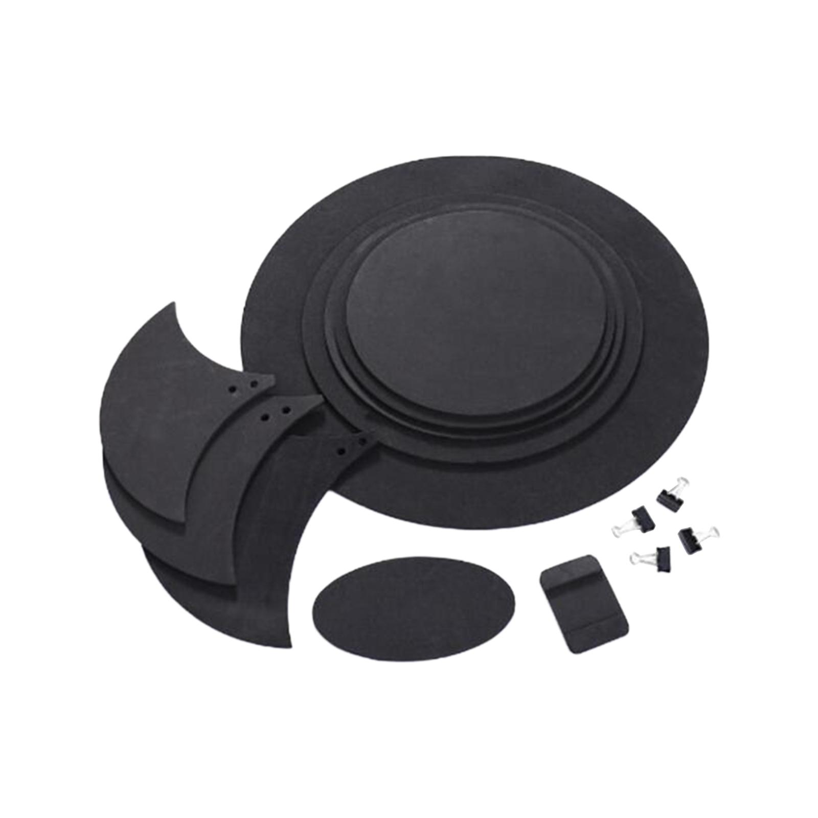 Magideal - Juego De Amortiguadores De Tambor De 10 Piezas, Juego De Almohadillas De Práctica De Tambor, Accesorios De Tambor Para Accesorios De Entrenamiento, Ej