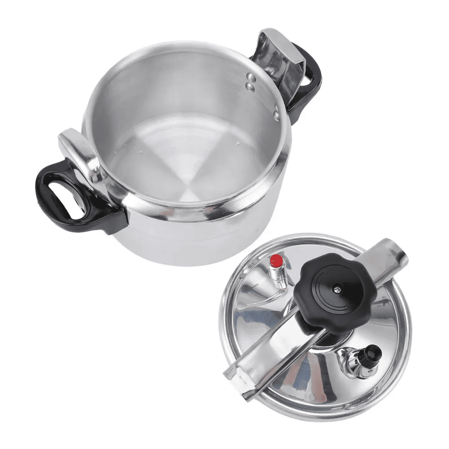 Genérico - Olla A Presion Cacerola Aluminio 7 Litros Cocina Plateado