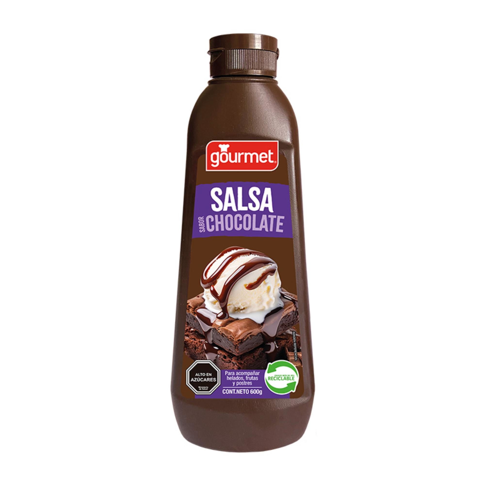 Salsa De Chocolate Botella 600 g Gourmet