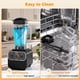 thumbnail image 5 of Licuadora OSTBA 1600W 2L 10 velocidades con cuchillas de 6 hojas sin BPA, 5 of 7