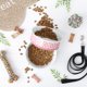 thumbnail image 3 of Juego de cuencos y botes para mascotas Bone Dry Lattice Collection, tamaño grande, 3 of 8