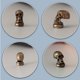 thumbnail image 3 of WLHYHH Remate decorativo de bisagra con calavera, bronce, imán, set de 5, 3 of 7