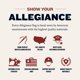 thumbnail image 3 of Bandera Allegiance Flag Supply de 4 x 6 pies, nylon 200D para exterior, 3 of 9