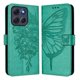 thumbnail image 2 of Funda cartera mariposa para Motorola Moto G86 con soporte y ranuras para tarjetas Verde, 2 of 5