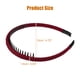 thumbnail image 4 of 4 Diademas con Peine de Dientes para Mujeres, Bandas para el Cabello Antideslizantes, Aro para el Cabello de Damas, Rojo Vino, Beige, Rosa, Azul, 4 of 7