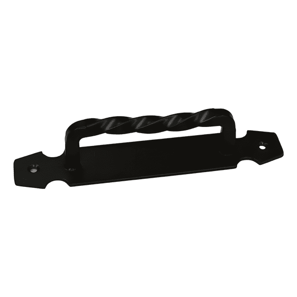 Manilla de acero mate con base 20 cm, negra