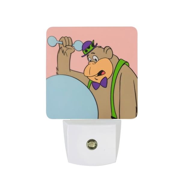 El Show de Magilla Gorilla Luz nocturna LED con sensor de anochecer a amanecer para dormitorio, baño, pasillo, escaleras - Lámpara LED nocturna de enchufe, 0.5W - 1 pieza