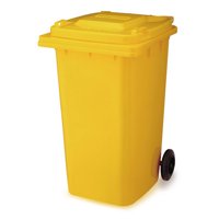 All Clean - Basurero Contenedor 360 Litros Amarillo