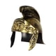 thumbnail image 1 of Casco Espartano, Armadura Medieval Para Decoración Del Hogar, Actuación Escénica, Cosplay, Accesorio Dorado, 1 of 5