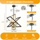 thumbnail image 3 of Candelabro WJShome de 4 luces negro y dorado 150 cm, 3 of 9