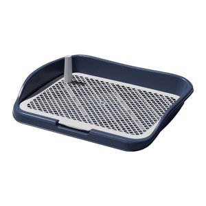 Ioensy - Inodoro Para Perros, Bandeja Para Orinal Interior Para Perros, Cómodo, Reutilizable, Duradero, Soporte Para Almohadilla Para Orinar, Azul Marino