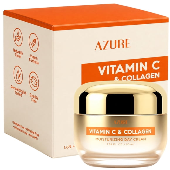 Crema Facial Azure Cosmetics 50 ml Vitamina C y Colágeno