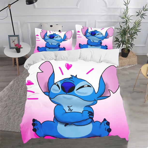 Stitch Bedding Sets Cartoon Comforter Cover Bed Cover Duvet Cover Pillow Case 2-3 Pieces Sets Cute Printed Anime Home Decor