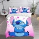 thumbnail image 1 of Stitch Bedding Sets Cartoon Comforter Cover Bed Cover Duvet Cover Pillow Case 2-3 Pieces Sets Cute Printed Anime Home Decor, 1 of 5