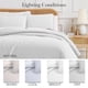 thumbnail image 3 of Juego de colcha Southshore Fine Living White King con 2 fundas de almohada, 3 of 9