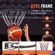 thumbnail image 3 of Llanta de baloncesto VEVOR Q235 montada en puerta de pared con red de 18 pulgadas, 3 of 9