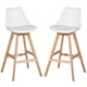 thumbnail image 1 of Pack 2 Taburetes O Pisos Terry Base Madera 61 Cm Blanco, 1 of 3