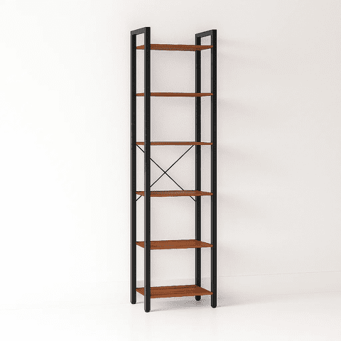 Klik Muebles - Estantería Industrial Blackline Con 6 Repisas