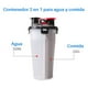 thumbnail image 3 of Botella 2×1 para agua y comida + 2 platos plegables para Perros - Rosado, 3 of 3