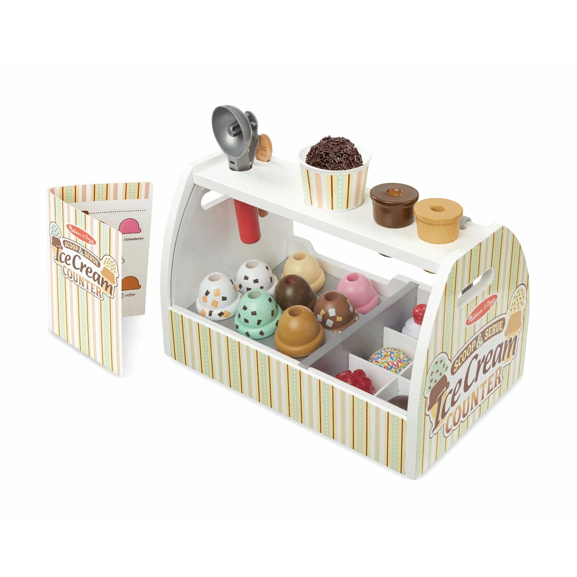 Cuchara Y Servir Para Helados Melissa & Doug, Madera, 28 Unidades