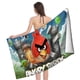 thumbnail image 4 of Angry Birds Toalla de playa de secado rápido con diseño temático, regalo para mujeres y niñas, ideal para cumpleaños, fans, amantes de la música, uso en la playa o al aire libre, 78 × 180 cm, 4 of 6