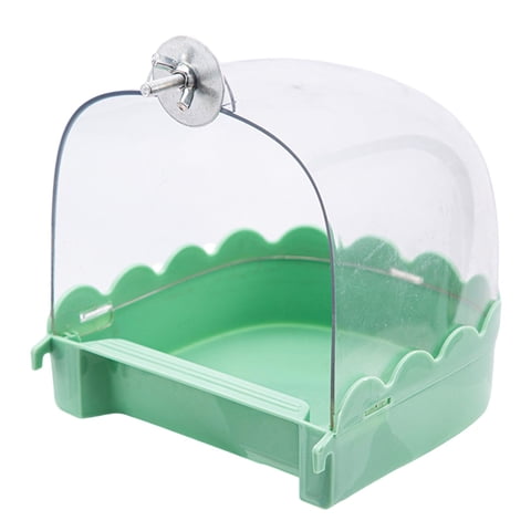 Magideal - Baño Para Pájaros, Bañera Para Pájaros, Cuenco De Agua, Ducha Para Pájaros, Fácil De Instalar, Bañera Para Loros, Periquitos, Cacatúas, Pájaros Pequeñ Verde