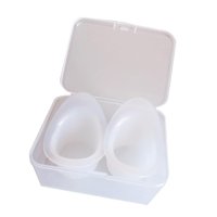 Ioensy - 2 Tazas De Silicona Para Lavado De Ojos, Taza Medidora Para Limpieza, Maquillaje, Enjuague De Ojos