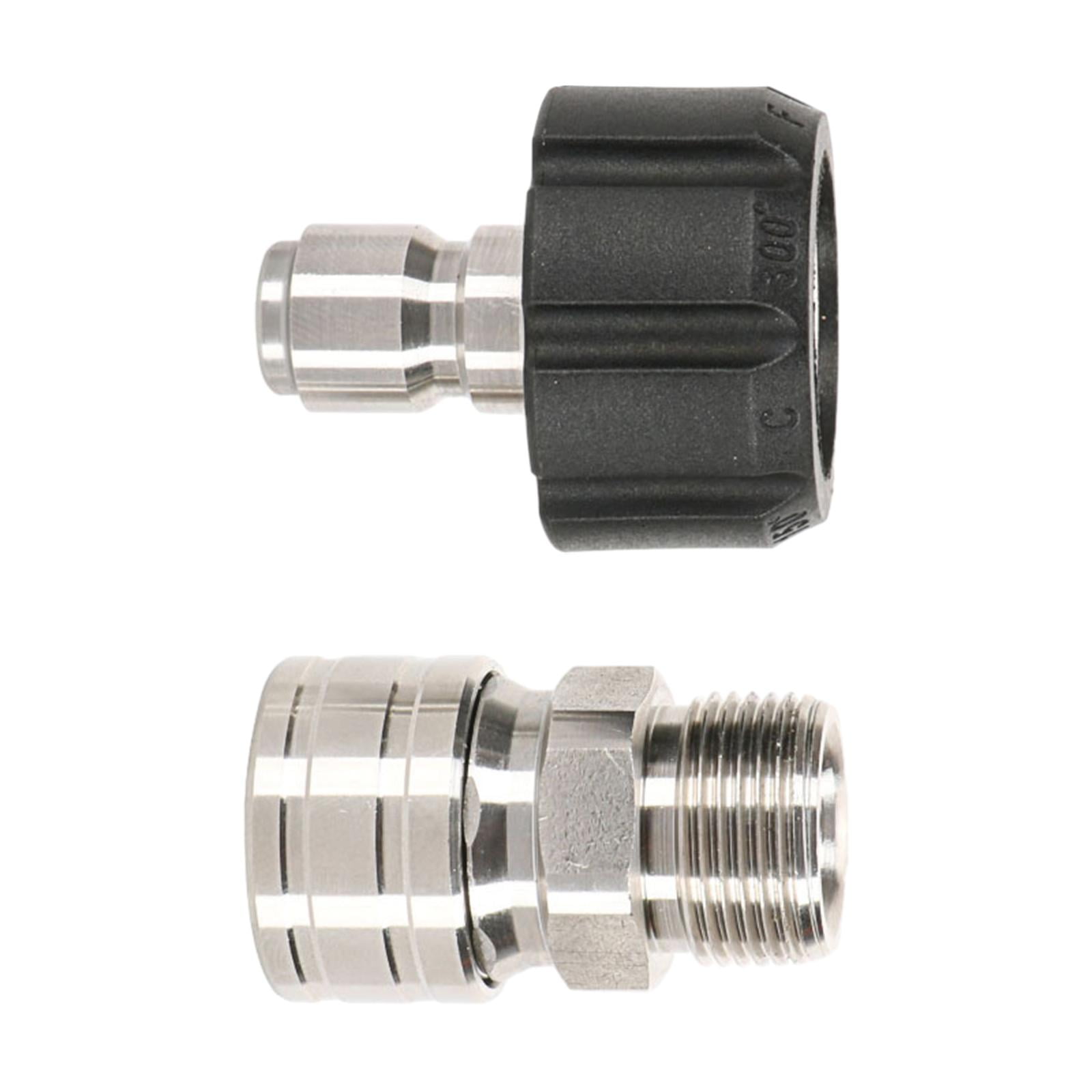 Ioensy - 2 Piezas Adaptador Para Lavadora A Presión Accesorios Latón 3/8 "conector De Liberación Rápida Diámetro Interior 15mm