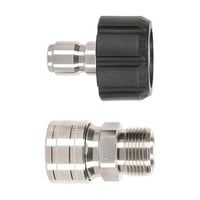 Ioensy - 2 Piezas Adaptador Para Lavadora A Presión Accesorios Latón 3/8 ""Conector De Liberación Rápida Diámetro Interior 15Mm