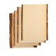 thumbnail image 1 of Tabla premium de tilo con borde natural de corteza 33 x 16 x 1,6 cm, pack de 4, 1 of 3