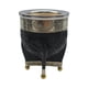 thumbnail image 1 of Mate Imperial Negro de Calabaza Cuero Labrado con Alpaca negro Criollo, 1 of 5