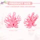 thumbnail image 2 of Decoración de Coral para Acuario Uxcell, Decoraciones para Peceras, Adornos de Coral para Peceras, 12.5x5x11 cm, (Rosa, 1 Unidad), Destinado para Decoración de Paisajismo de Acuarios, 2 of 6