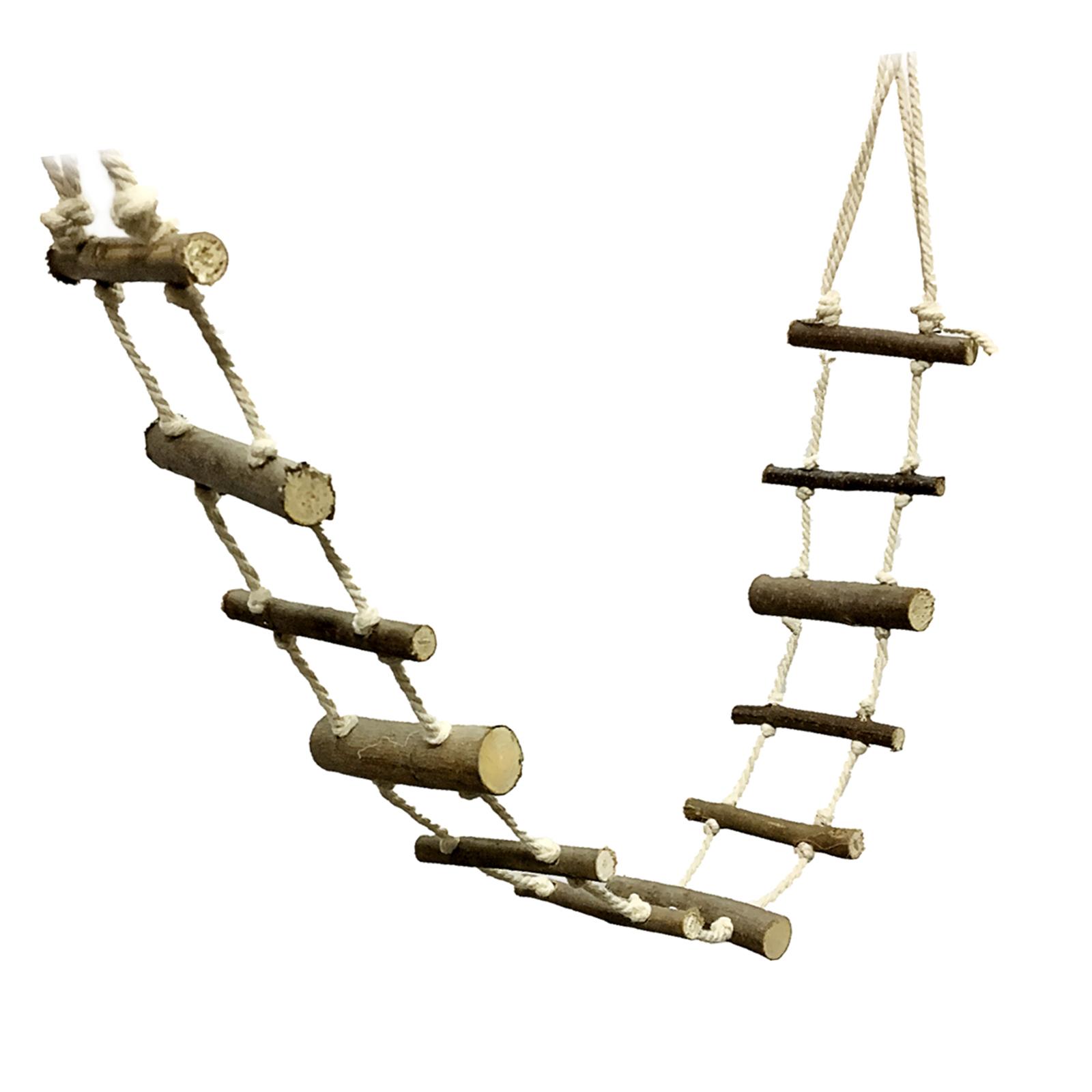 Magideal - Escalera De Escalada Para Hámster, Ardilla Colgante Para Mascotas Pequeñas Suspensión De Bricolaje Puente De Columpio Para Hámster Para Pájaros