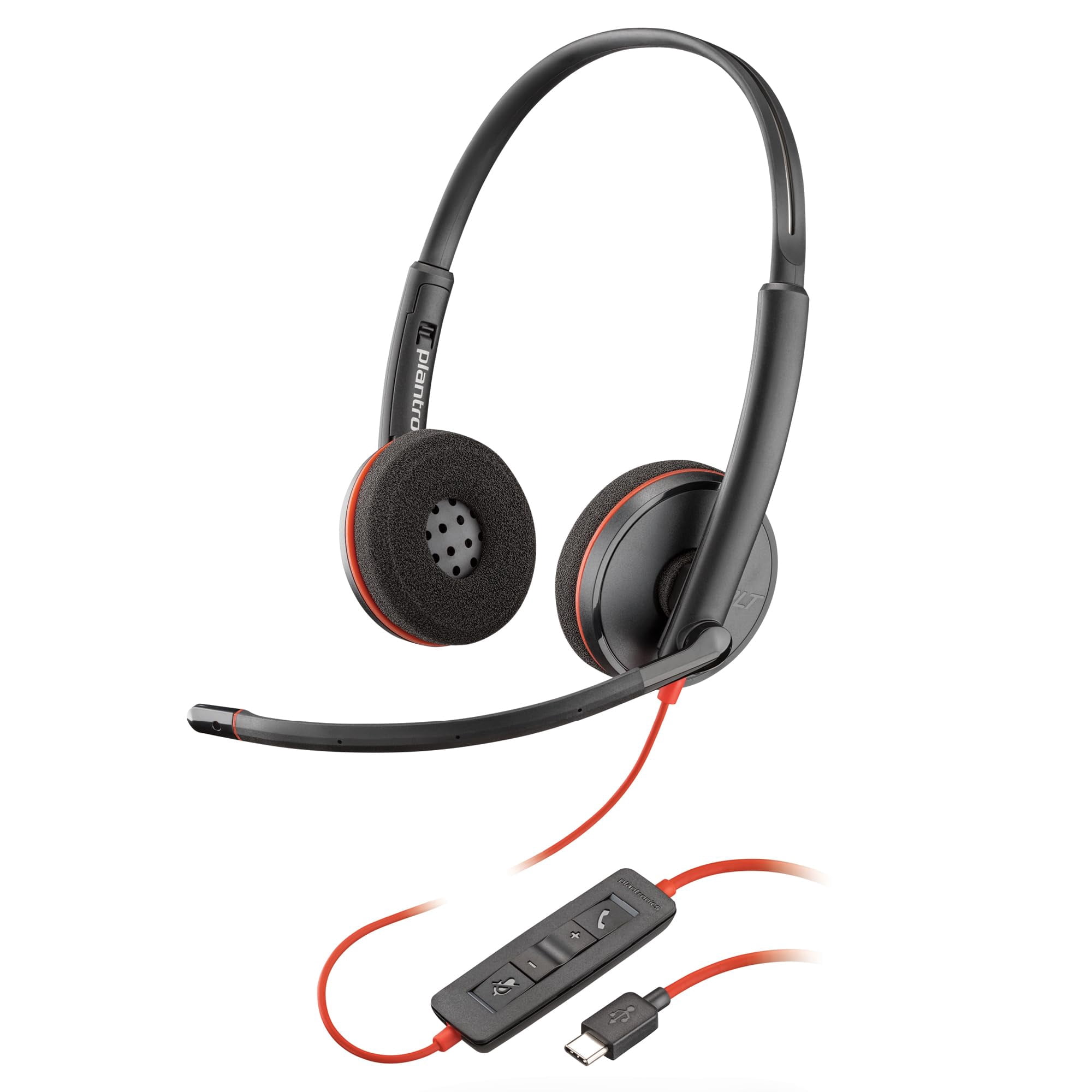 Polycom - Auriculares Con Cable Poly Blackwire 3220 Con Cancelación De Ruido Usb-c