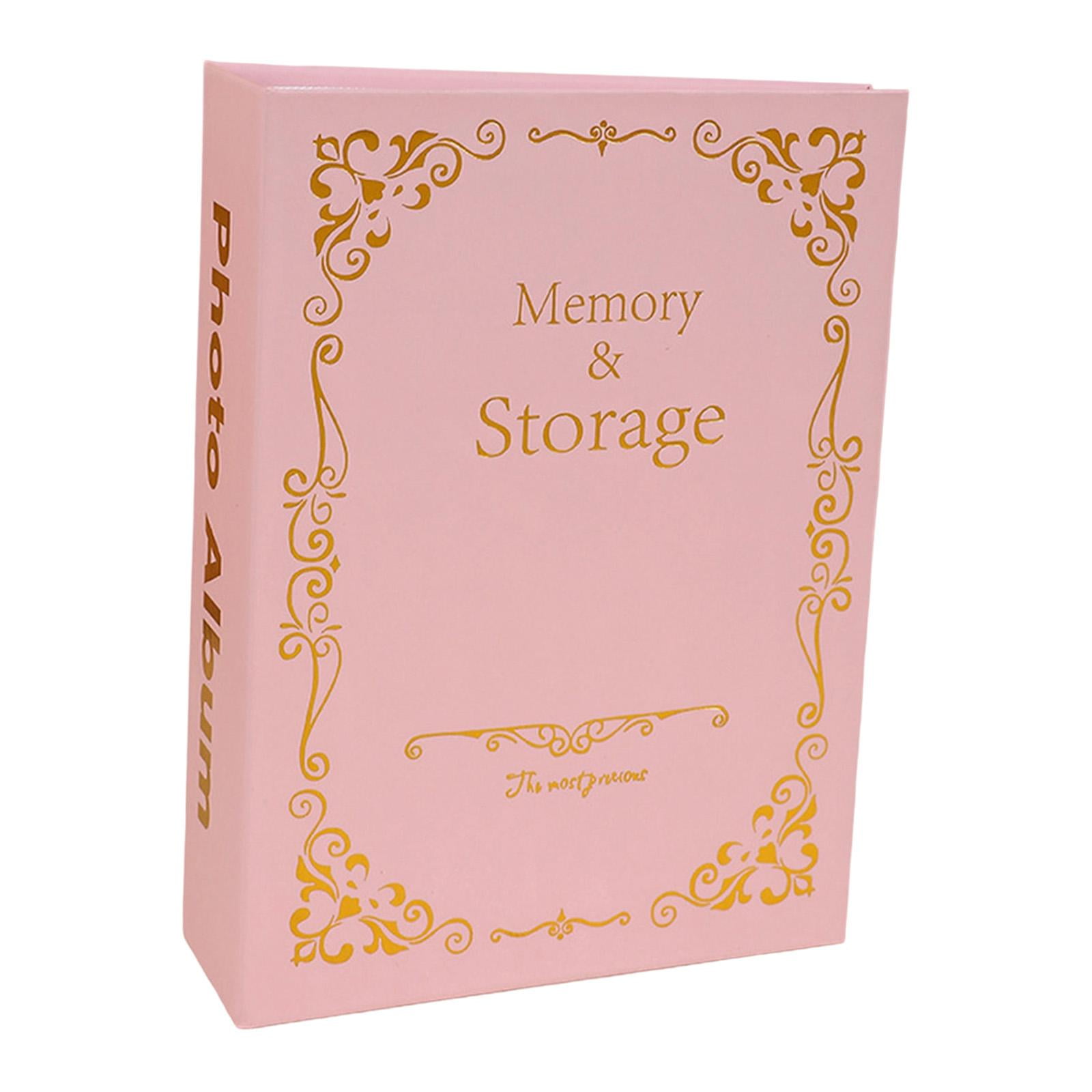 Magideal - Álbum De Fotos Libro Para Recuerdos Familiares Álbum Fotográfico Con Diseño Compacto Y Resistente Fácil De Añadir Imágenes Adecuado Para Viajes Cumple Rosa