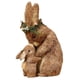 thumbnail image 4 of Conejo de Pascua de paja, estatua de , arte Animal, manualidades de piezaza para escritorio de Festival, adorno interior, accesorios para fotografía 24x15x33cm, 4 of 5