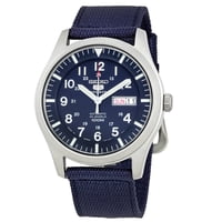 Reloj Seiko 5 Automatico Para Hombre Con Esfera Azul Snzg11J1