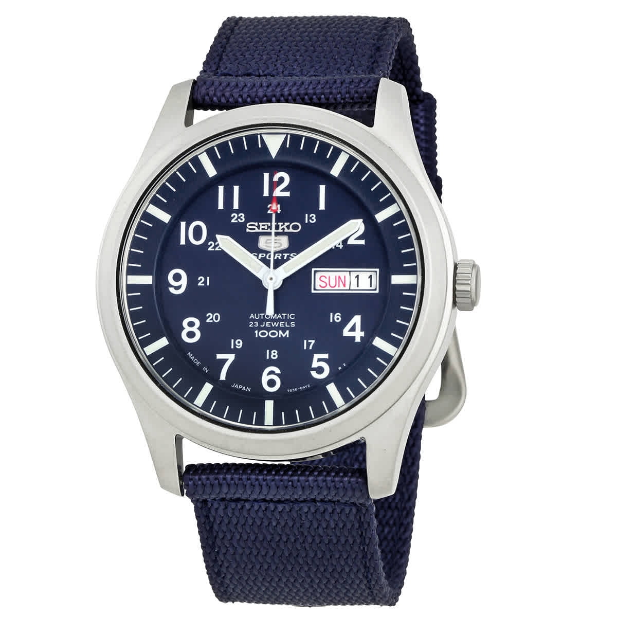 Reloj Seiko 5 Automatico Para Hombre Con Esfera Azul Snzg11J1