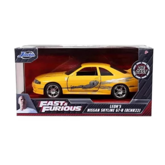 Juguete Auto Leon Rapidos Y Furiosos Skyline 1:32 Infantil