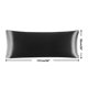 thumbnail image 5 of PiccoCasa 1Pc Funda de Almohada Larga de Satén Suave y Sedoso para Ropa de Cama 20"x54" Negro, 5 of 7