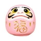 thumbnail image 3 of Estatua De Muñeca Daruma Artesanal Decorativa Para Decoración De Estantería De Mesa Rosa, 3 of 3