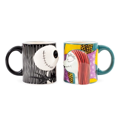 Silver Buffalo - Taza Plateada Buffalo Disney Nightmare Before Christmas, 20 Ml