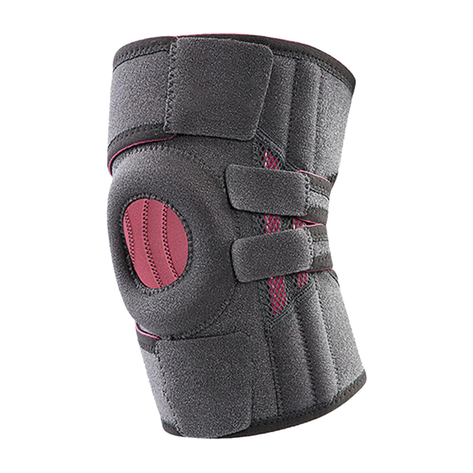 Magideal - Rodilleras Almohadilla De Protección De La Rótula Ajustable Con Estabilizadores Laterales Soporte De Antideslizante Para La Recuperación De , Gris