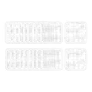 Magideal - 20X Atrapasueños Desechables Para Ducha, Pegatina Para Drenaje De Suelo, Tapón Para El Pelo, Autopegamento Para Bañera, Balcón, Orificio De Drenaje Pa