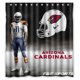 thumbnail image 1 of Cortina de ducha suave con diseño de los Cardenales de Arizona, juego de cortina de baño con ganchos, tamaño 66 x 72 pulgadas, 1 of 3