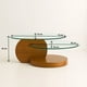 thumbnail image 4 of Mesa de Centro DuoGlass con Bases de Madera y Superficie de Vidrio, 4 of 7