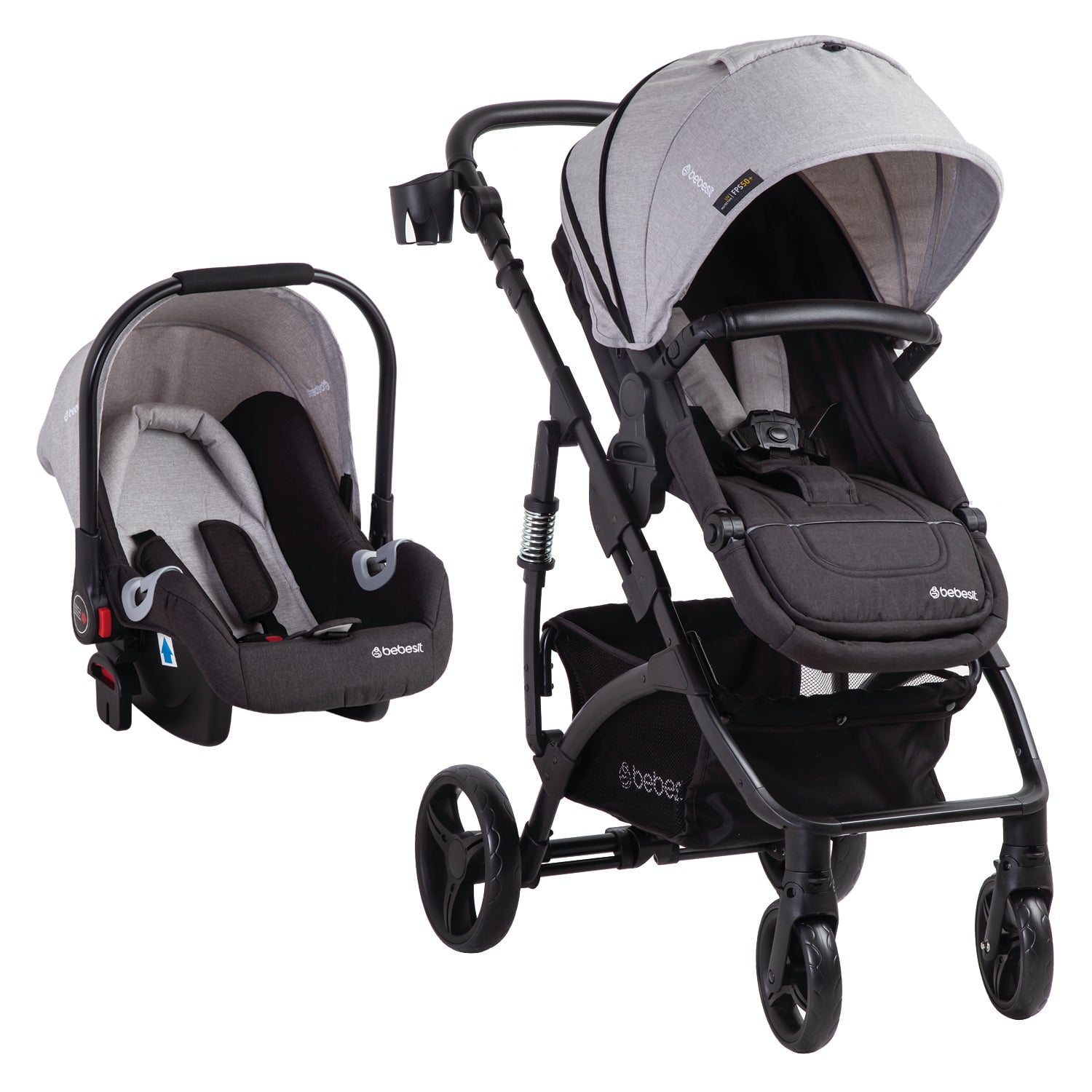 Bebesit - Coche Travel System Explorer Lx Gris